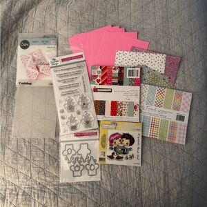 Love themed Paper crafting Lot
